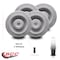 Service Caster Nobles/Tennant Scrubber Guide Bumper Wheel Bushings Included SCC, 4PK SCC-TPRD310-516-4 - alternate 3